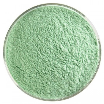 BULLSEYE Transparent Glass Fine Powder Kelly Green Transparent (4oz)