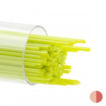 BULLSEYE Opalescent Glass Stringer Spring Green (15pcs)