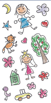 DECORPRINT Decal Paper - Children's Drawing 10x20cm