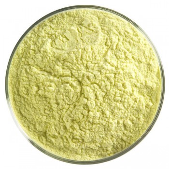 BULLSEYE Opalescent Glass Fine Powder Canary Yellow (4oz)