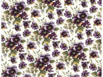 Chintz- Small Purple Pansy (Colour)