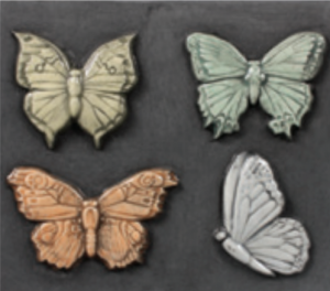 Butterflies Sprig Mold - 4 Designs
2.125"L to 2.5"L