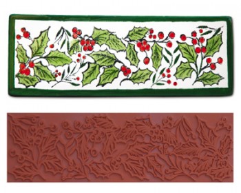 Mayco Designer Stamps - ST-107 - Holly Border