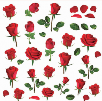 DECORPRINT Decal Paper Chintz - SMART ROSES 20x20cm