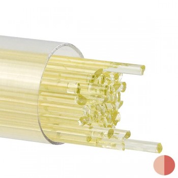 BULLSEYE Transparent Glass Stringer Yellow Transparent (15pcs)