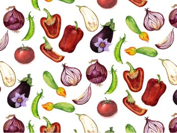 Chintz-Vegetables (Colour)