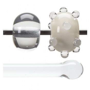 BULLSEYE Transparent Glass Rod Clear Transparent