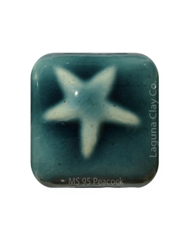 Laguna USA - Mid-fire Cone 5 Moroccan Series - MS-95, Peacock (16oz)