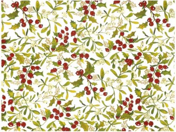 Chintz- Mistletoe & Holly (Colour)