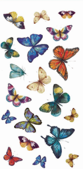 DECORPRINT Decal Paper - Butterflies 10x20cm