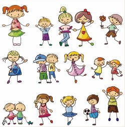 DECORPRINT Decal Paper Chintz - Funny Kids 20x20cm