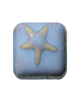 Laguna USA - Mid-fire Cone 5 Moroccan Series - MS-47, Castille Blue (16oz)