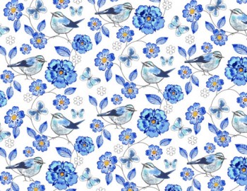 Chintz-Sparrow (Blue)