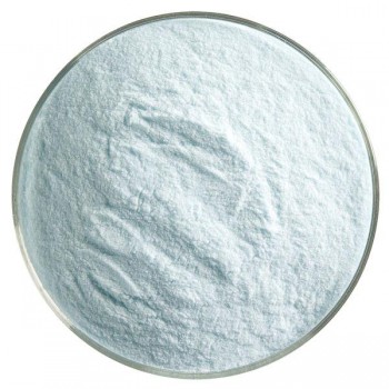 BULLSEYE Opalescent Glass Fine Powder Light Cyan (4oz)