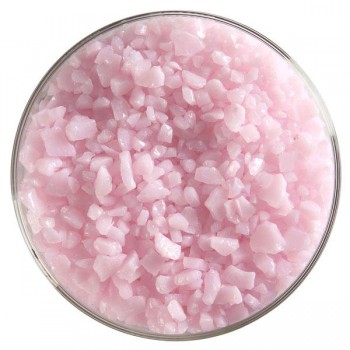 BULLSEYE Opalescent Glass Coarse Frit Petal Pink (4oz)
