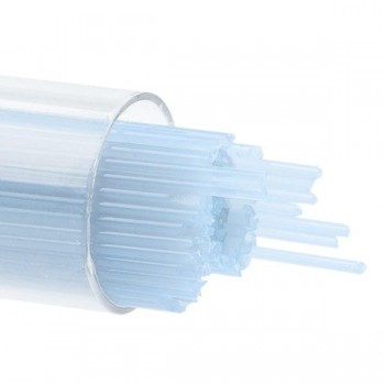 BULLSEYE Opalescent Glass Stringer Light Cyan (15pcs)