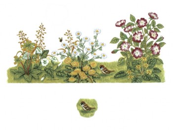 Separate Motives- Garden with Bird