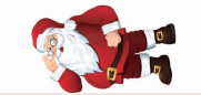 DECORPRINT Decal Paper - Santa Claus 10x5cm
