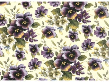 Chintz-Big Purple Pansy (Colour)