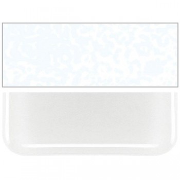 BULLSEYE Opalescent Glass Sheet Translucent White (6