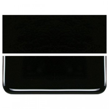 BULLSEYE Opalescent Glass Sheet Black (6