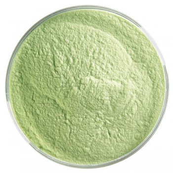 BULLSEYE Opalescent Glass Fine Powder Spring Green (4oz)