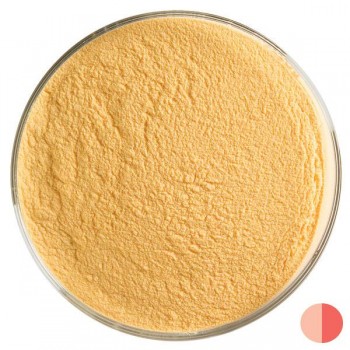 BULLSEYE Opalescent Glass Fine Powder Orange (15pcs)