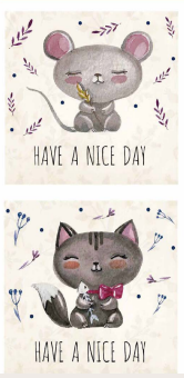 DECORPRINT Decal Paper Chintz -Have A Nice Day 2 10x20cm