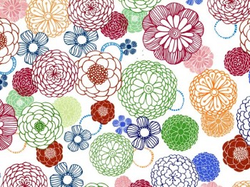 Chintz-Dahlia (Colour)