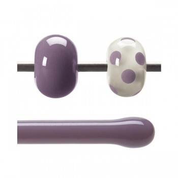 BULLSEYE Opalescent Glass Rod Dusty Lilac