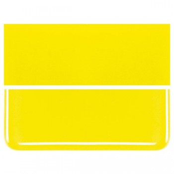 BULLSEYE Opalescent Glass Sheet Canary Yellow (10