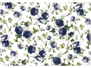 Chintz-Blue Rose (Colour)