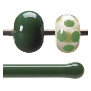 BULLSEYE Opalescent Glass Rod Dark Forest