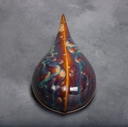 SW-180 Desert Dusk over SW-112 Tiger’s Eye fired to cone 6