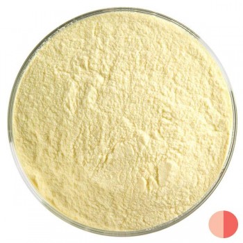 BULLSEYE Transparent Glass Fine Powder Orange Transparent (4oz)