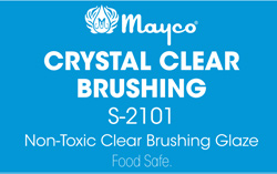 Mayco Low-Fire Crystal Glaze - S-2101 Crystal Clear Brushing (1 gal)