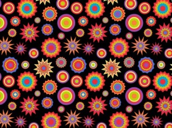 Chintz-Starburst (Black)