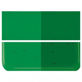 BULLSEYE Transparent Glass Sheet Kelly Green Transparent  (3