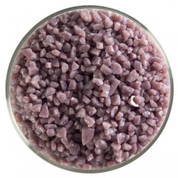 BULLSEYE Opalescent Glass Coarse Frit Dusty Lilac (4oz)