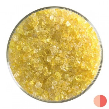 BULLSEYE Transparent Glass Coarse Frit Yellow Transparent (4oz)